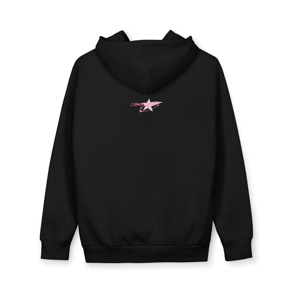 Pink Cross Hoodie — Carmen Olivia Pullover